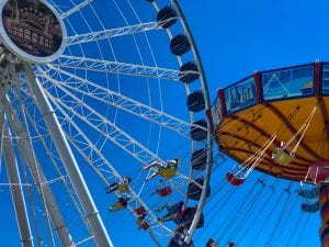 Navy Pier Ferris Wheel Flying Chairs